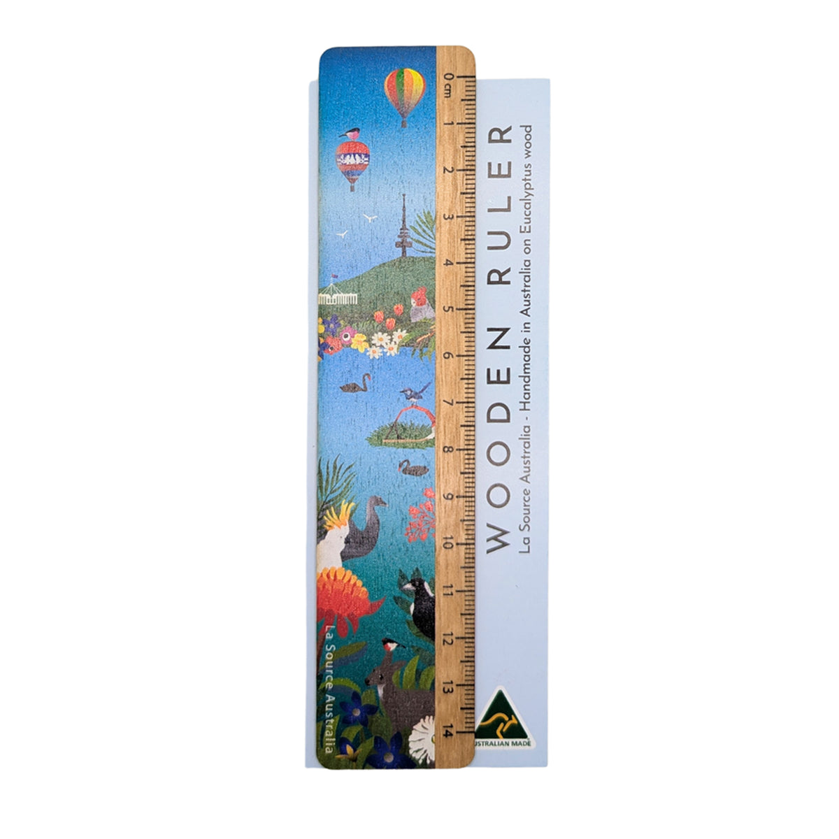 Canberra Souvenir Wooden Ruler Made in Australia on Eucalyptus Wood ...